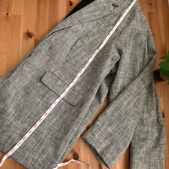 Rachel Comey Versatile Lined Chevron Oversized Tweed Blazer - Picture 10 of 11